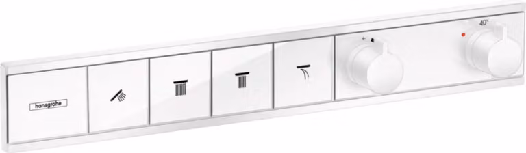 Hansgrohe RainSelect f UP-Thermostaat voor 4 verbruikers, matwit, inbouwset