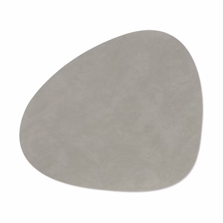 LIND DNA Nupo placemat curve L lichtgrijs voor volwassenen