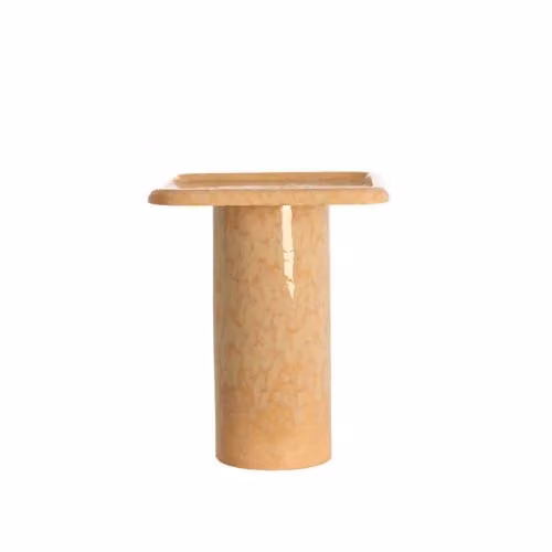 Light & Living Bijzettafel Luarca Keramiek Rond Licht Perzik B: 40 cm, D: 40 cm, H: 48 cm