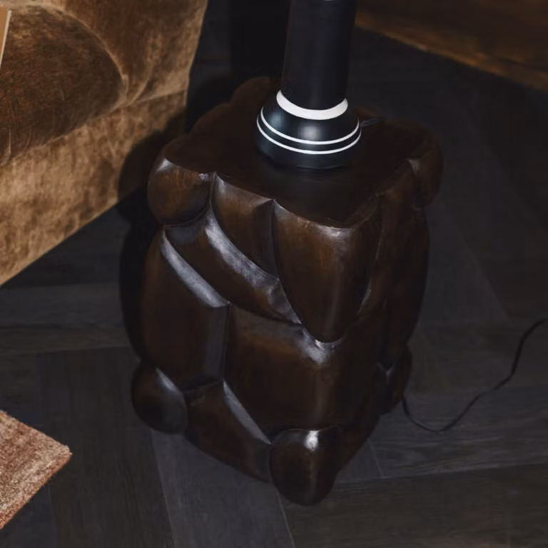 Dutchbone Brooklyn Krukje/Bijzettafel van Mangohout - Bruin - B/D/H: 30 x 30 x 45 cm