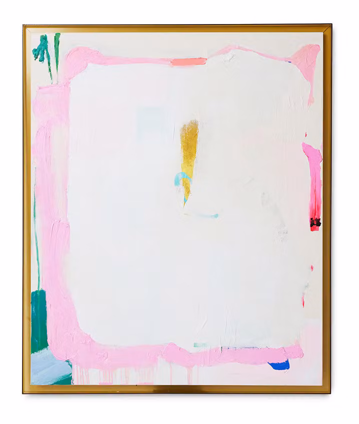 HKliving Schilderij White Sands Meerkleurig Canvas 152 x 127 cm