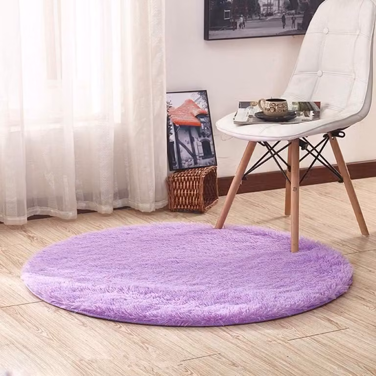 Rond Vloerkleed Ultrazacht Pluche Eff eenkleurig - 200 cm
