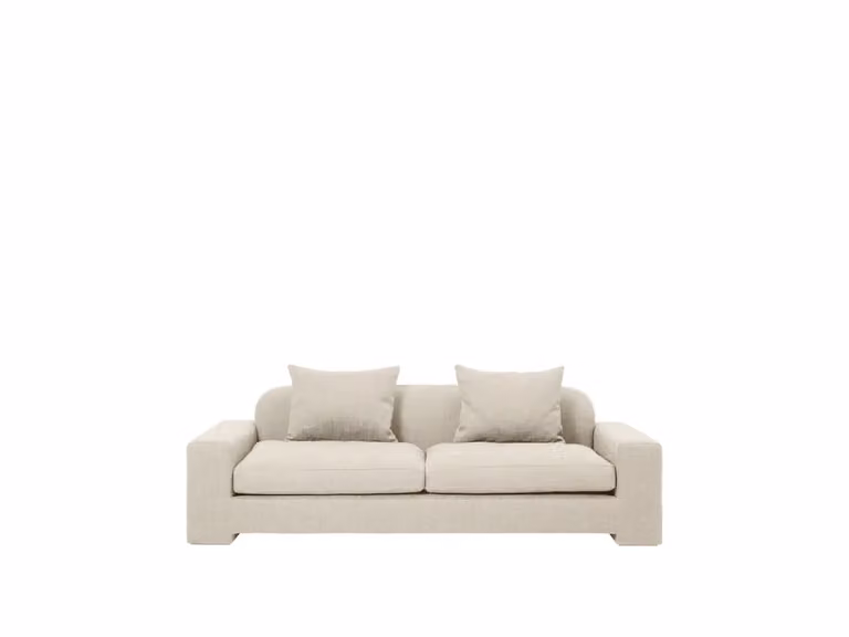 Broste Copenhagen Bay bank 3 zits lichtbeige Breedte: 228 cm