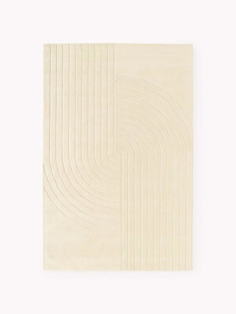 Westwing Collection Mason handgetuft wollen vloerkleed met geometrisch design