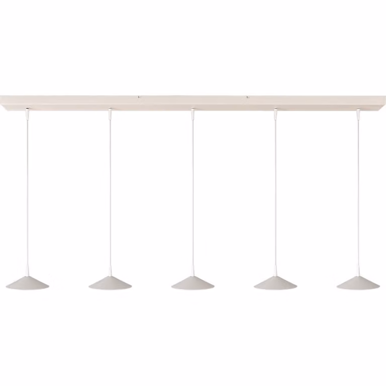 Masterlight Ceppo 5-lichts hanglamp wit Ø 18 cm