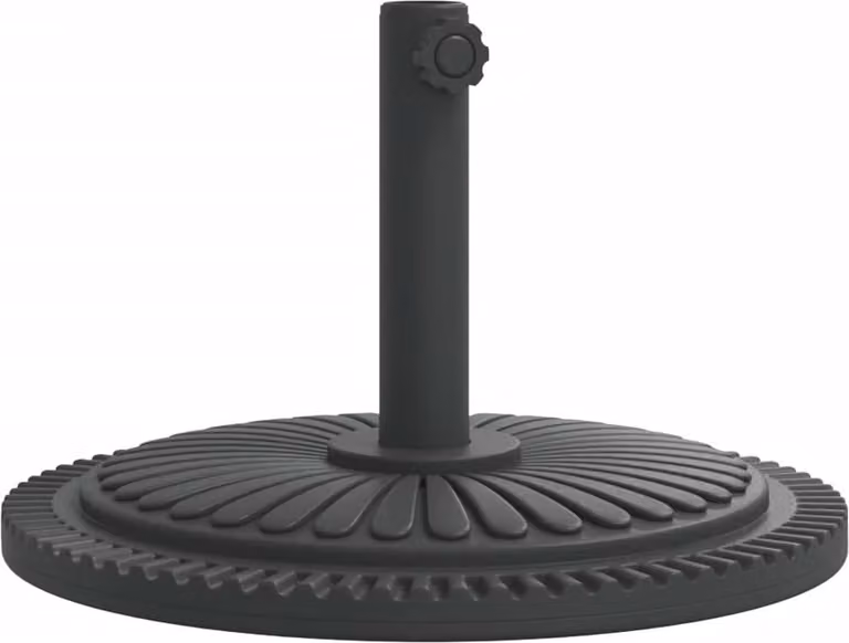 vidaXL Parasolstandaard voor masten met een diameter van 38/48 mm, capaciteit 12 kg, rond
