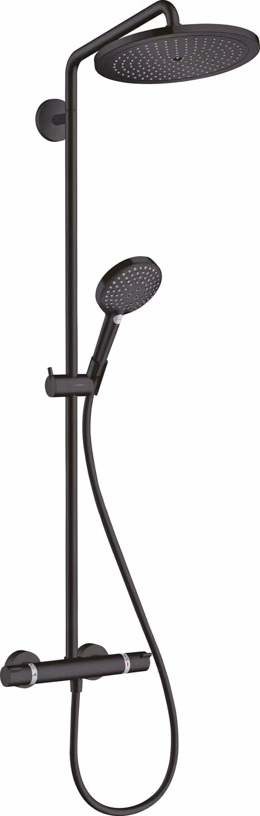 Hansgrohe Croma Select S doucheset met één straal, thermostaat en handdouche, EcoSmart