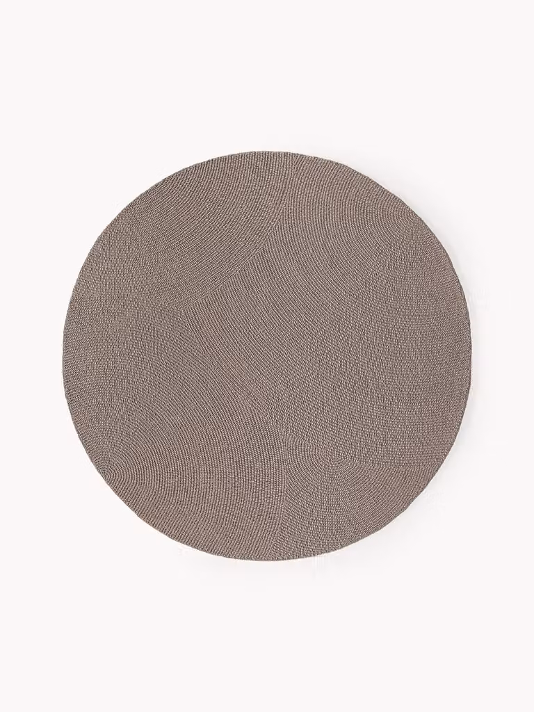 Westwing Collection Eleni rond wollen vloerkleed met geometrisch patroon