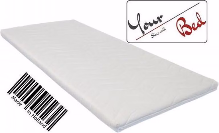Your Bed Topdekmatras van NASA Visco Traagschuim - 90 x 200 cm - 7 cm dikte