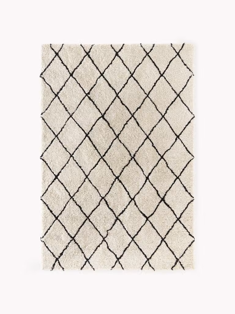 Westwing Collection Naima handgetuft hoogpolig vloerkleed met Marokkaans design