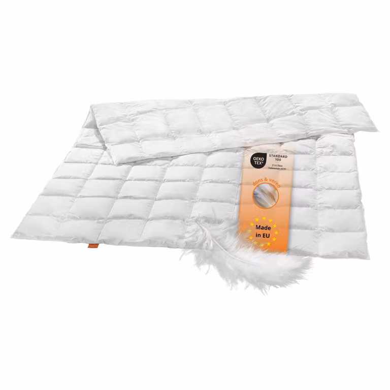 Sleepling Licht donsdekbed, 200 x 200 cm, 90% dons en 10% veren, gewatteerd