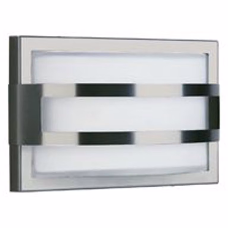 Albert Hemisphere Buitenlamp voor Balkon - Zilver - Diameter: 18 cm