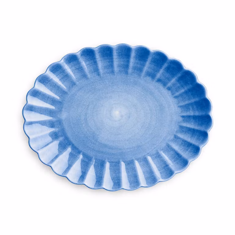 Mateus Oyster schotel Lichtblauw 30x35 cm
