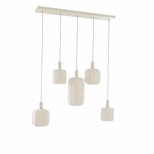 Light & Living Hanglamp Tufia Beige Linnen B/D/H: 105 x 19,5 x 123 cm