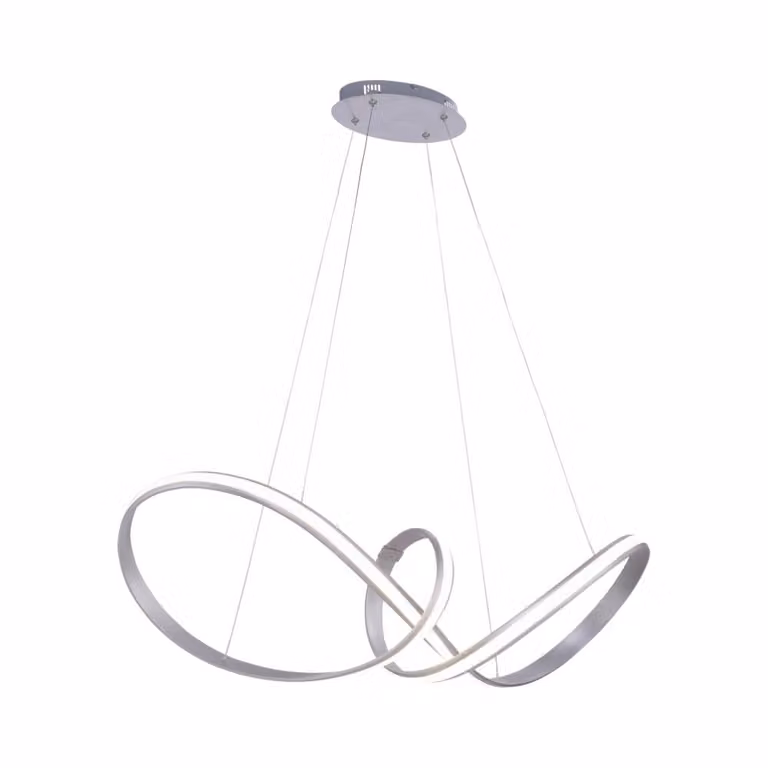 Paul Neuhaus Melinda LED hanglamp zilver en wit dimbaar