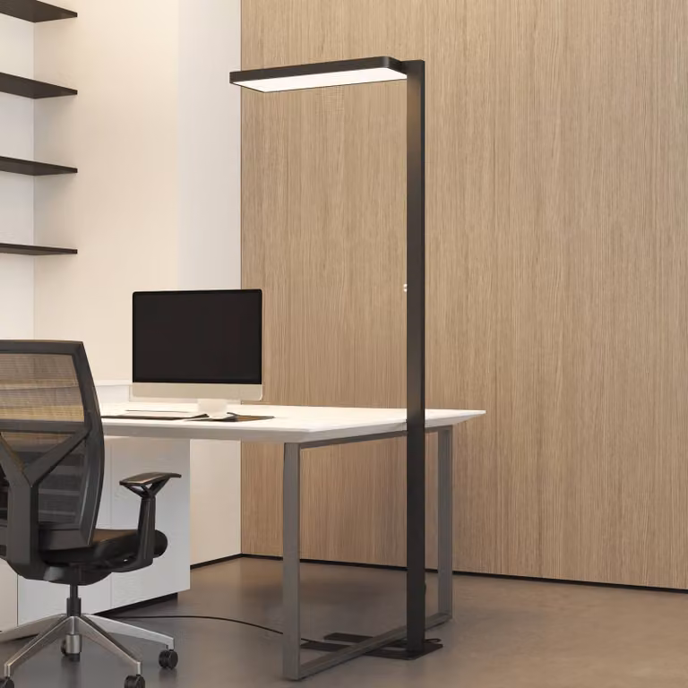 Arcchio Timon LED vloerlamp zwart, dimbaar, aluminium, Hoogte: 195 cm