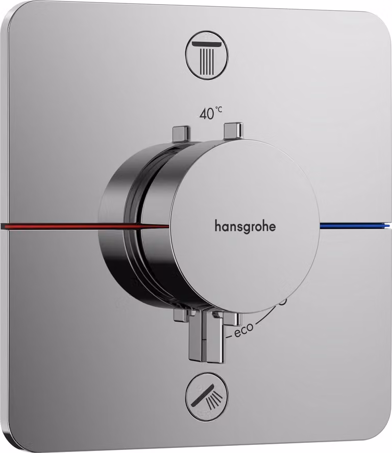 Hansgrohe ShowerSelect Comfort Q thermostaat inbouwmodel voor 2 aansluitingen
