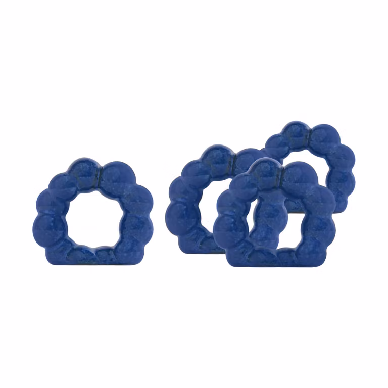 Byon Porto servetringen blauw - 4 stuks