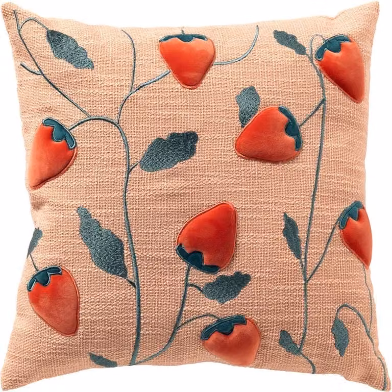 Sierkussen Strawberry Peach Powder 45 x 45 cm van Budget Home Store