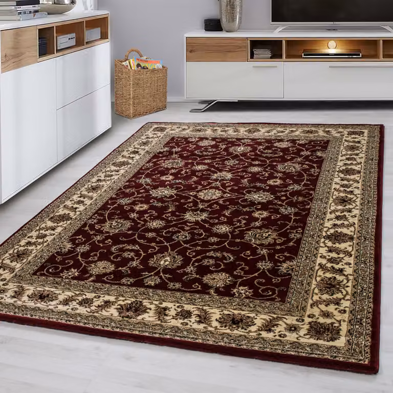 home24 Laagpolig vloerkleed Marrakesh type C rood, B/D: 240 x 340 cm