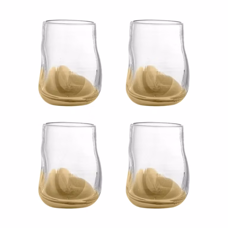 Bloomingville Ballard Drinkglazen Set van 4 stuks - Natuur