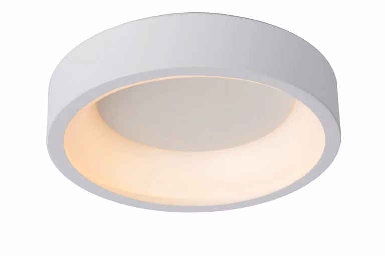Lucide Talowe LED Plafonnière Wit - Dimbare Ronde Plafondlamp - Ø 30 cm