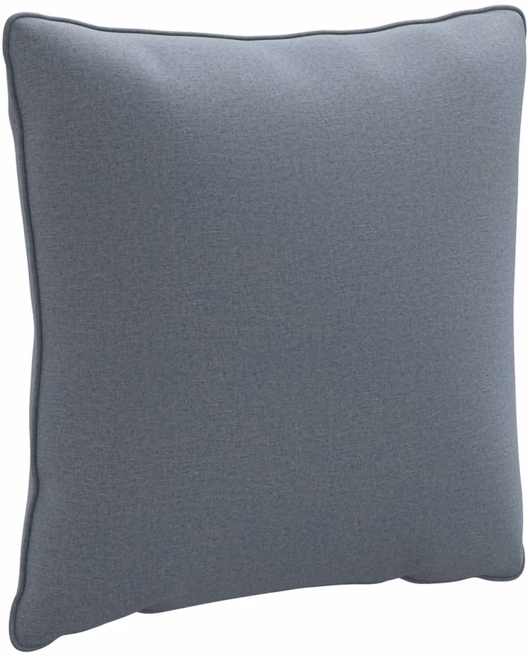 vidaXL Rugkussen PUTTEN Blauw Polyester B/D/H: 40 x 40 x 15 cm