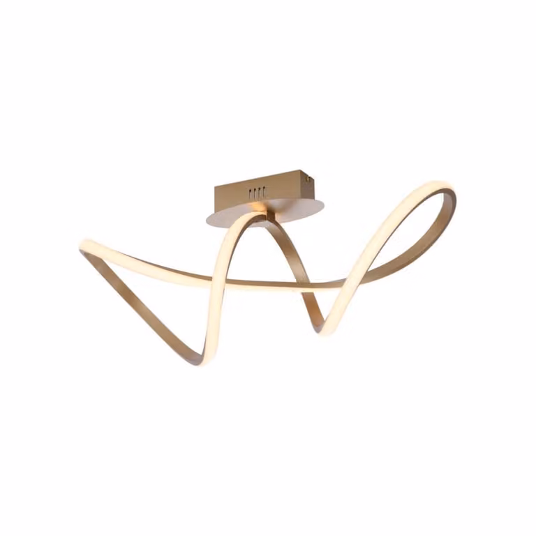 Just Light Maria dimbare LED-plafondlamp messing/goud B: 62 cm, D: 27 cm, H: 25 cm