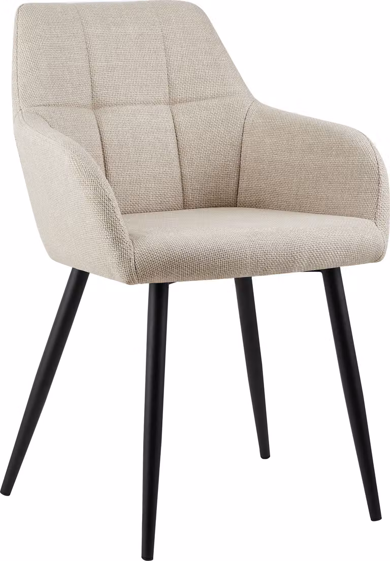 Kick Collection Eetkamerstoel Nova - Beige - Gestructureerde stof