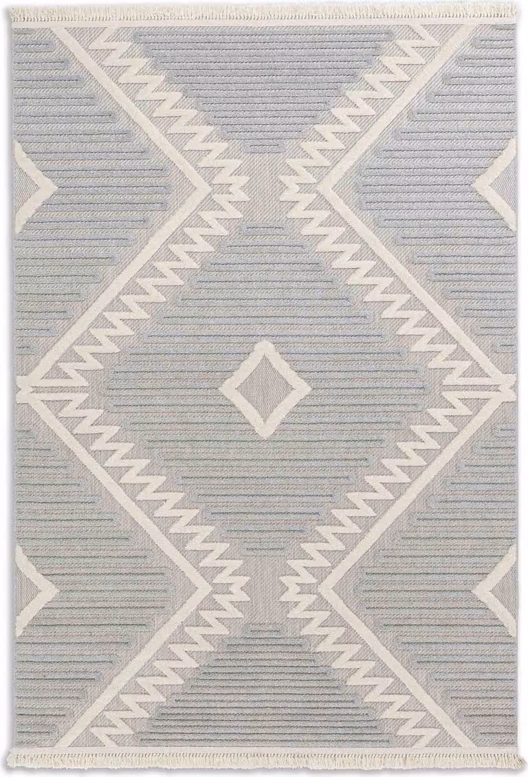 Schöner Wohnen Buitenkleed Summer Grijs Diamonds B/D: 80 x 150 cm