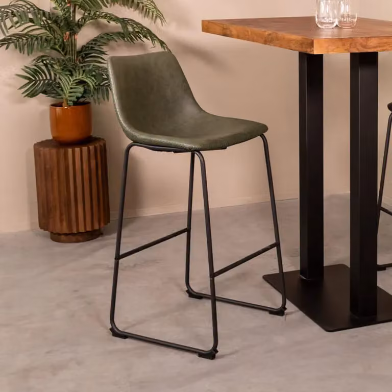 Label51 Barkruk Risto Hunter Kunstleder Hoog