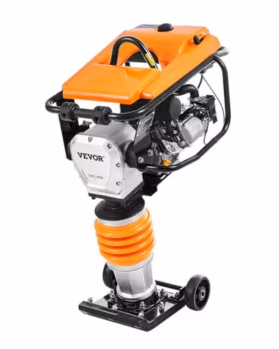 VEVOR CNCJ-80K-1 Gravenstamper, 6,5 pk, 196cc motor, Zwart/Oranje