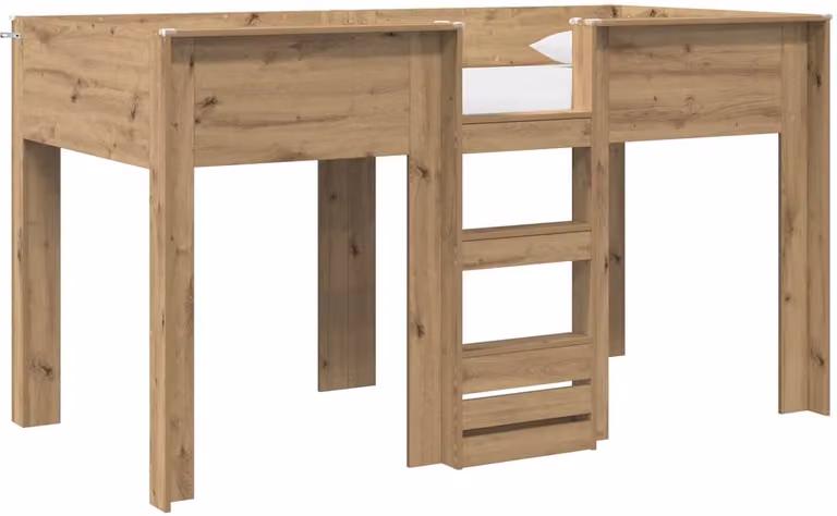vidaXL Stapelbed Artisan voor kinderen, Eiken, 90 x 200 cm