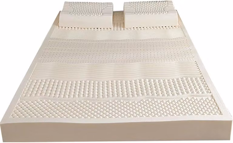 Natuurlijke Latex Matras Topper voor Verbeterd Slaapcomfort - Wit - 180 x 200 cm