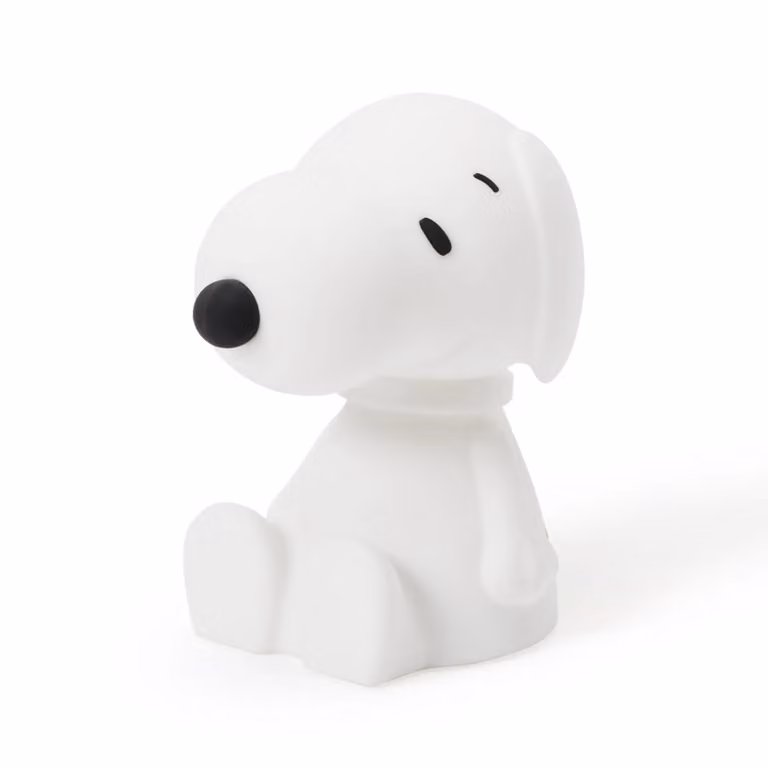 Mr Maria Snoopy LED tafellamp op oplaadbare batterij, wit, Hoogte: 22 cm