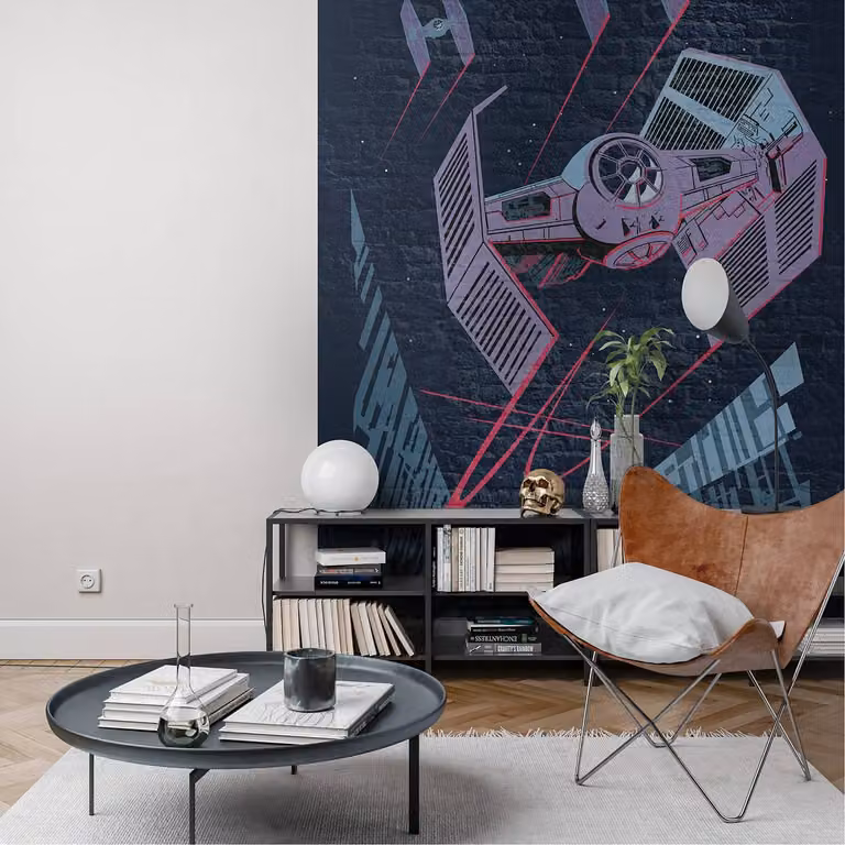 home24 Fotobehang StarWars Concrete TIEFighter 200 x 280 cm