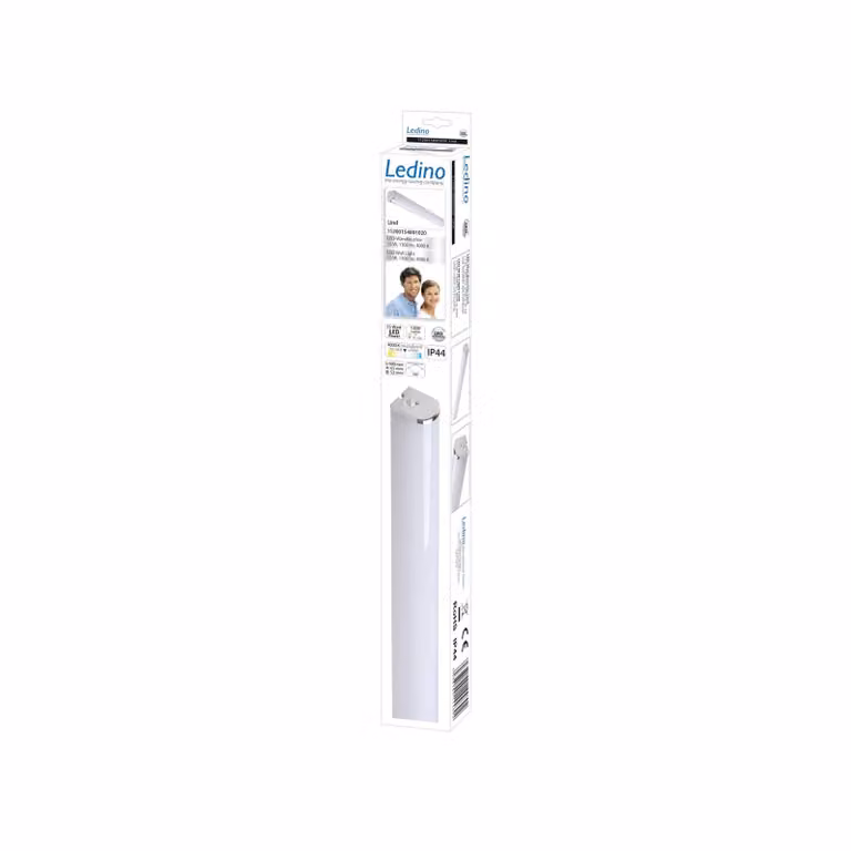 Ledino LED-wandlamp Lind modern chroom wit IP44 voor badkamer en keuken
