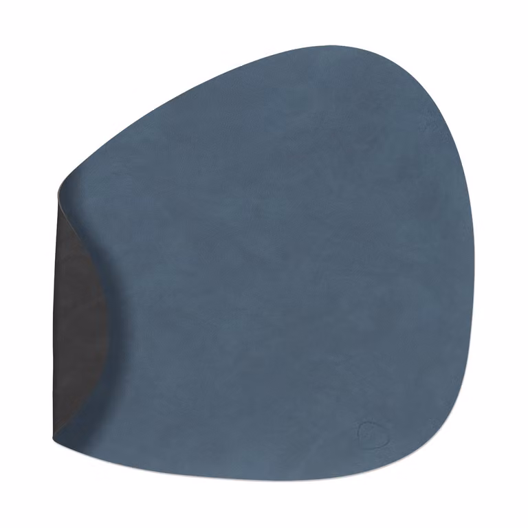 LIND DNA Nupo placemat keerbaar curve L 1 stuks Dark blue-black