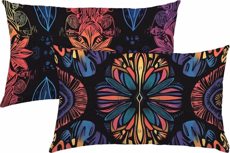 Boho Linnen Kussenslopen Kleurrijk - 40 x 60 cm