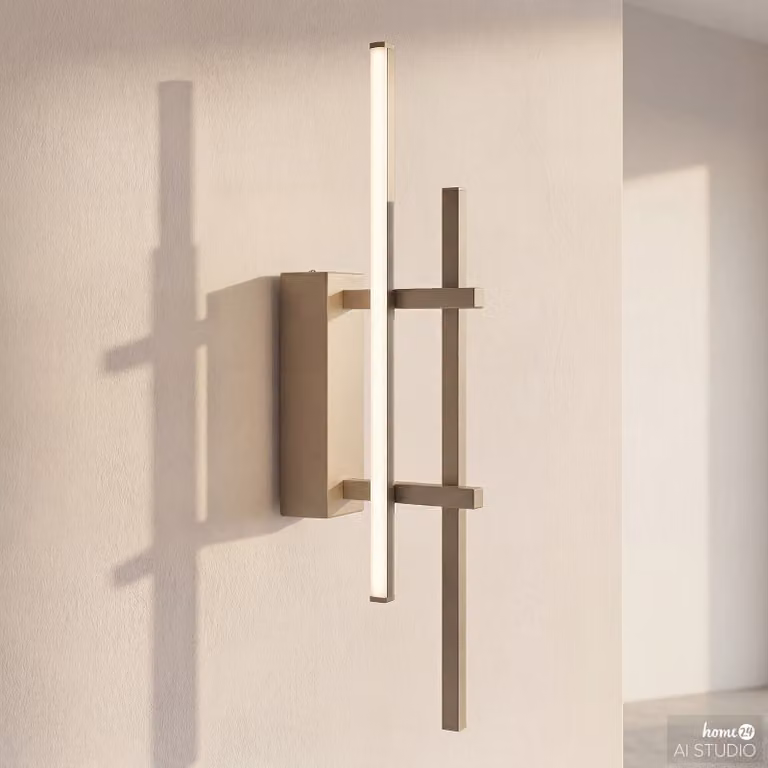 Eglo Design wandlamp Step LED beige/bruin aluminium