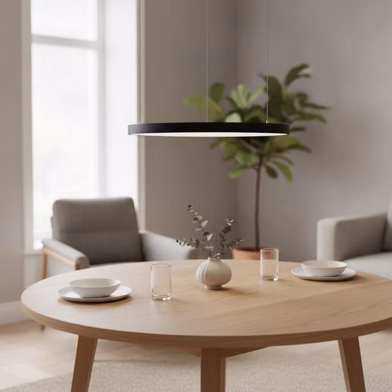 Lyora Design hanglamp Pertino zwart Ø 48cm warm wit