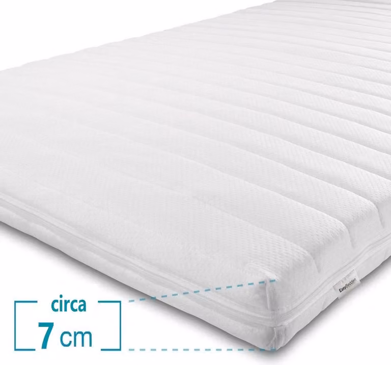 Easy Bedden Topmatras HR Koudschuim - 150 x 190 cm - Medium hardheid - Hybrid - Orthopedisch en Anti-allergisch - CertiPUR en Okoetex gecertificeerd