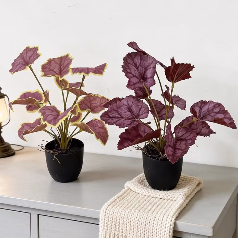 Kunstplanten Set Decoratieve Planten Paars