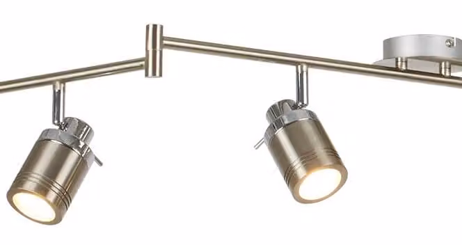 Samson Searchlight Led opbouwspot met 6 lichten - Zilver