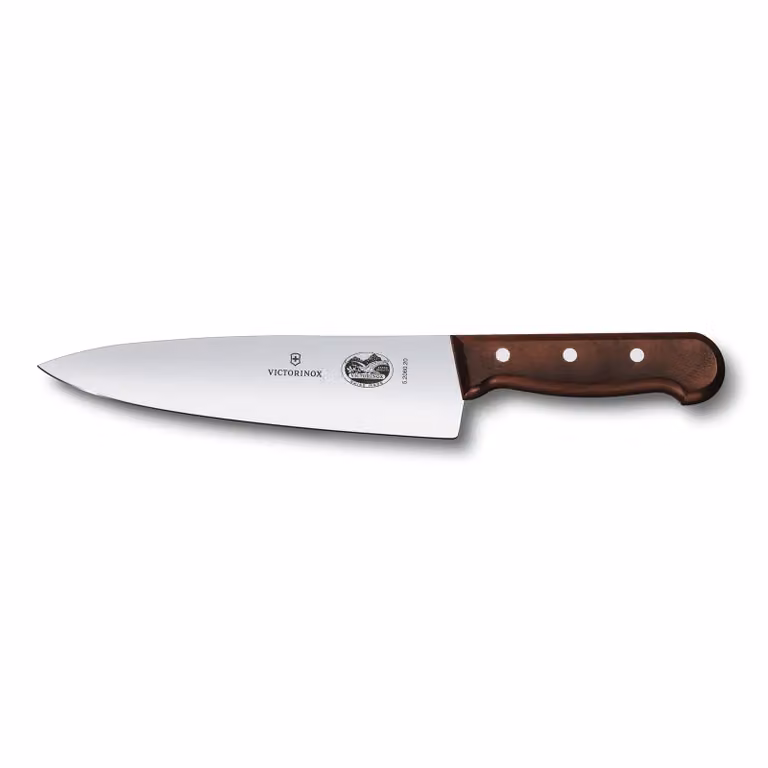 Victorinox Wood koksmes met extra hoog messenblad van roestvrij staal en esdoornhout, 20 cm