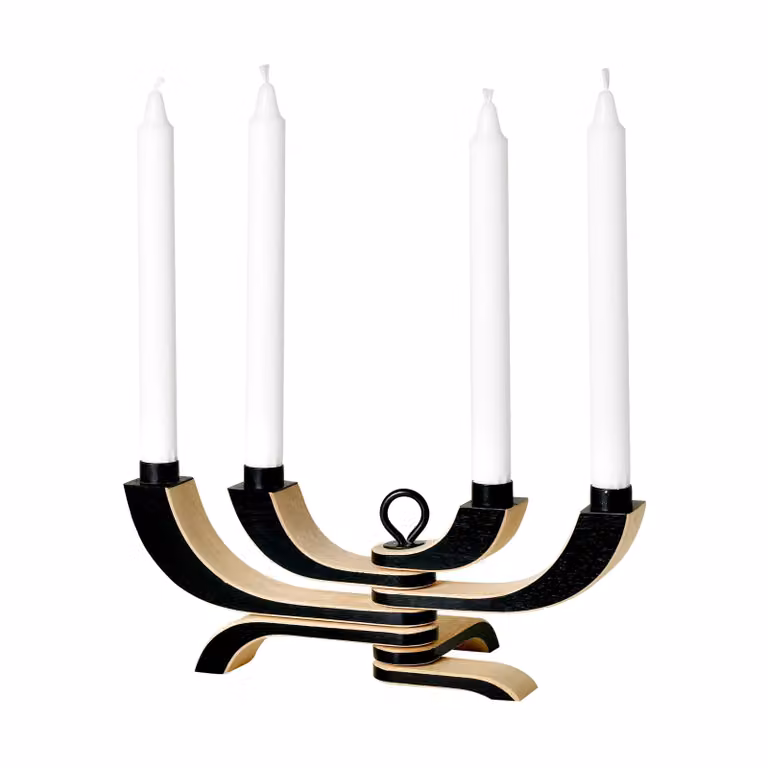 Design House Stockholm Nordic Light kaarsenhouder met 4 armen zwart