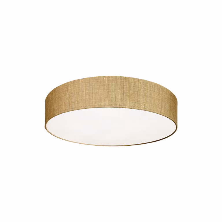 Lyora Turda plafondlamp goud/messing en wit, Ø 65 cm