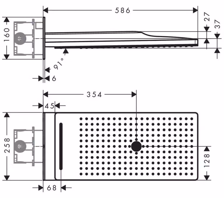 Axor Kopfbrause SHOWERSOLUTIONS 250/580 3jet chroom