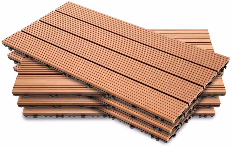 Terrastegels Composiet Bruin - 36 Stuks - 6m² - Met Kliksysteem voor Tuin en Balkon