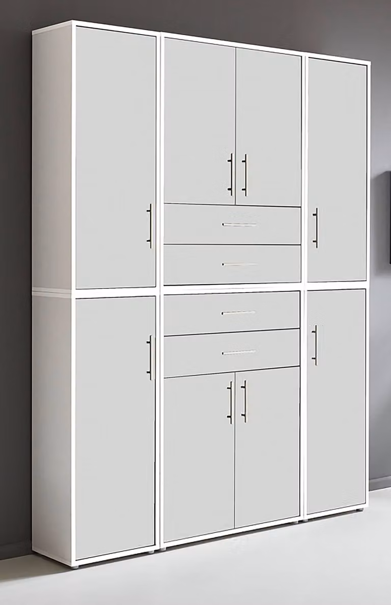 home24 Kastenset A 6-delig wit mat